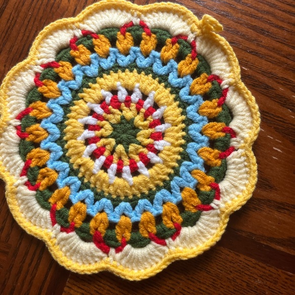 Colorful Crochet Coasters Set - Picture 6 of 9